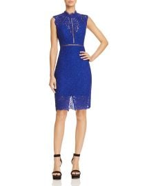 Bardot Sheer Detail Lace Dress at Bloomingdales